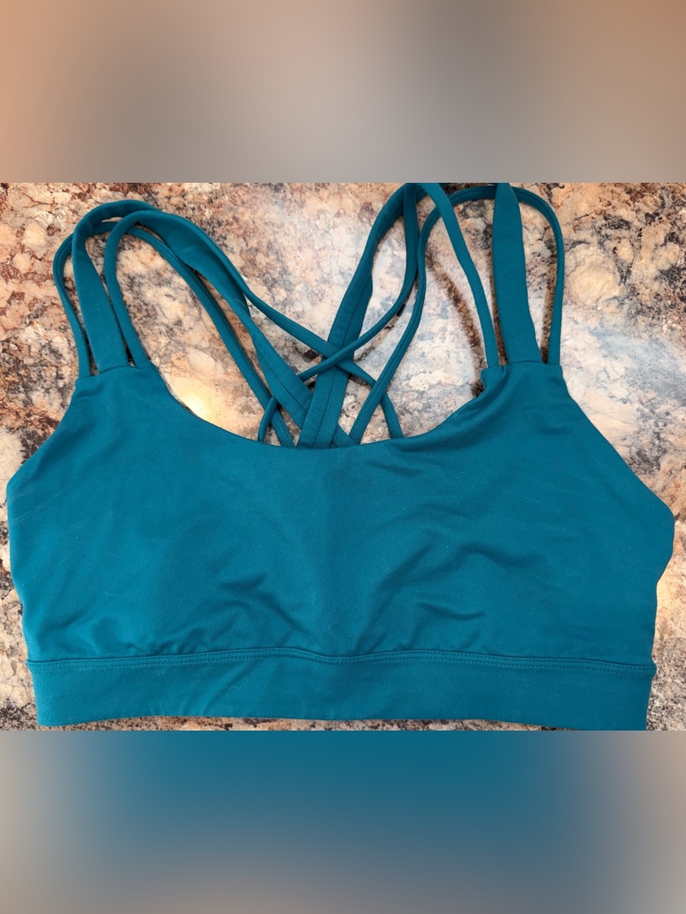 Victoria secret sport Teal Strappy Sports Bralette size medium
